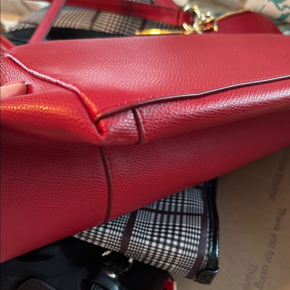 Coach Red Leather Women's Bag - Picture 7 of 8